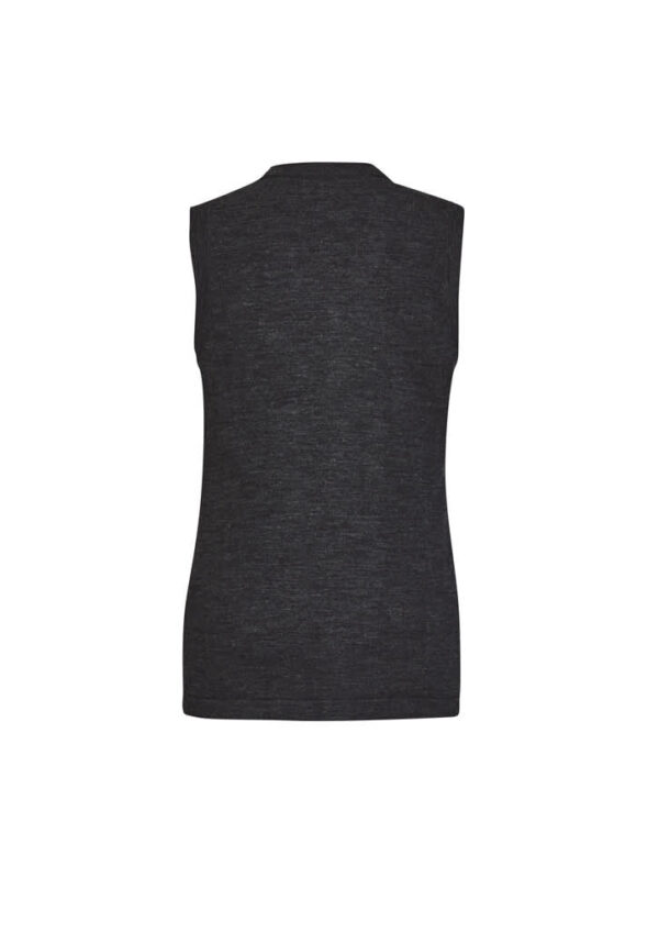 Womens Button Front Knit Vest - Image 6