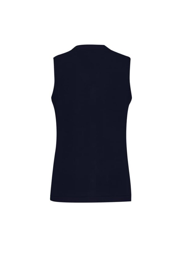 Womens Button Front Knit Vest - Image 4