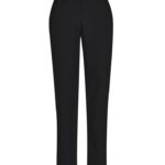 Womens Comfort Waist Slim Leg Pant - Black