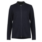 Womens Nova Zip Front Jumper - Navy Marle