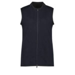 Womens Nova Zip Front Vest - Navy Marle