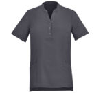 Womens Florence Plain Tunic - Charcoal