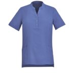 Womens Florence Plain Tunic - Mid Blue