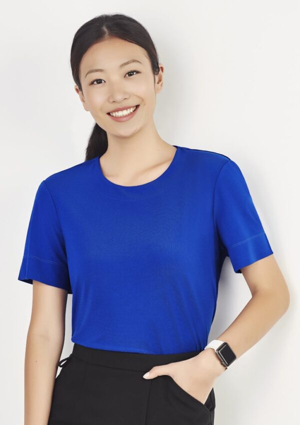 Womens Marley Short Sleeve Jersey Top - Image 2