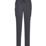 Womens Avery Slim Leg Scrub Pant - Charcoal