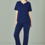 Womens Avery Straight Leg Scrub Pant - Navy