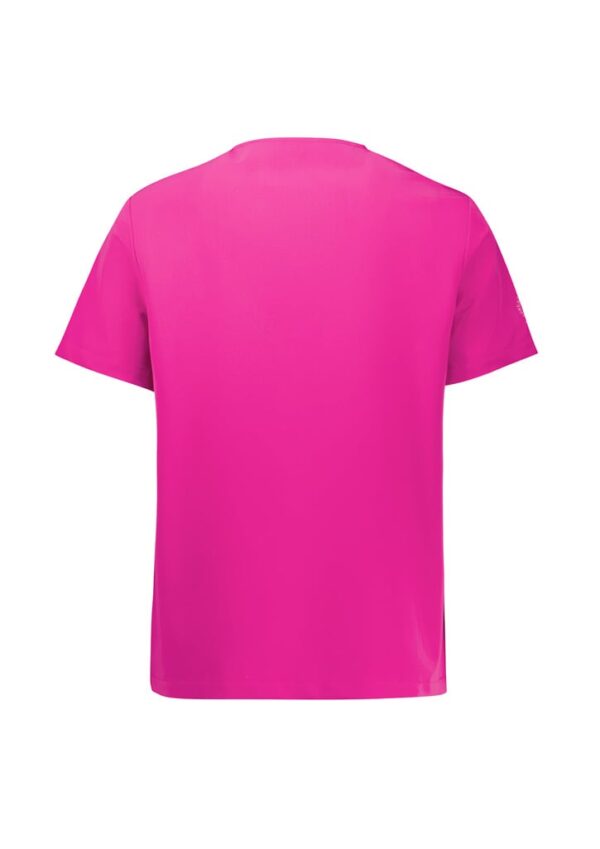 Womens Pink V-neck Scrub Top - Image 4