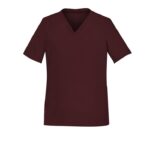 Womens Avery V-neck Scrub Top - Burgundy
