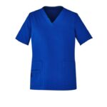 Womens Avery V-neck Scrub Top - Electric Blue