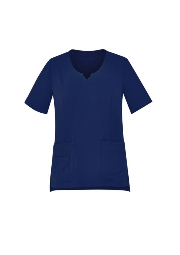 Womens Avery Round Neck Scrub Top - Image 48