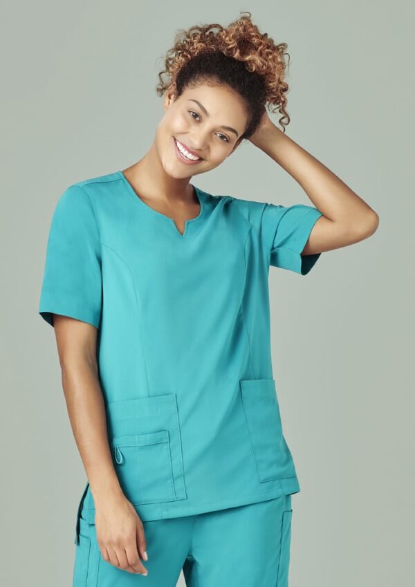 Womens Avery Round Neck Scrub Top - Image 57