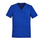 Mens Avery V-neck Scrub Top - Electric Blue