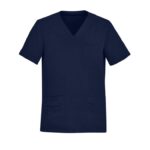 Mens Avery V-neck Scrub Top - Midnight Navy