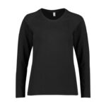 Womens Performance Long Sleeve Tee - Black