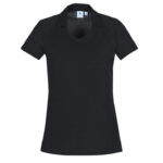 Womens Byron Short Sleeve Polo - Black