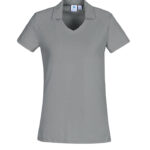 Womens Byron Short Sleeve Polo - Silver