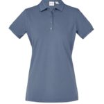 Womens City Short Sleeve Polo - Grey Smoke