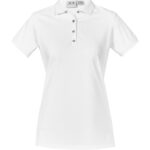 Womens City Short Sleeve Polo - White