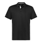 Kids Balance Short Sleeve Polo - Black/white