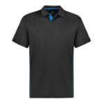 Kids Balance Short Sleeve Polo - Grey/cyan