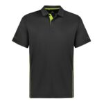 Kids Balance Short Sleeve Polo - Grey/fluoro Lime