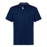 Kids Balance Short Sleeve Polo - Navy/sky