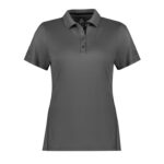 Womens Balance Short Sleeve Polo - Ash/black