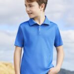 Kids Action Short Sleeve Polo - Royal