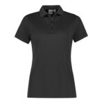 Womens Action Short Sleeve Polo - Grey