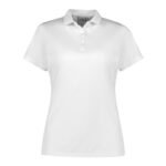 Womens Action Short Sleeve Polo - White