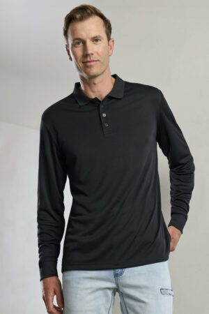 Mens Action Long Sleeve Polo