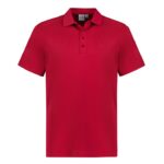 Mens Action Short Sleeve Polo - Red