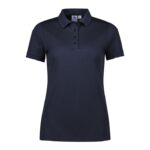 Womens Focus Short Sleeve Polo - Navy/navy