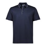 Mens Focus Short Sleeve Polo - Navy/white