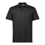 Mens Focus Short Sleeve Polo - Black/black