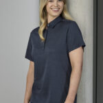 Womens Orbit Short Sleeve Polo - Navy