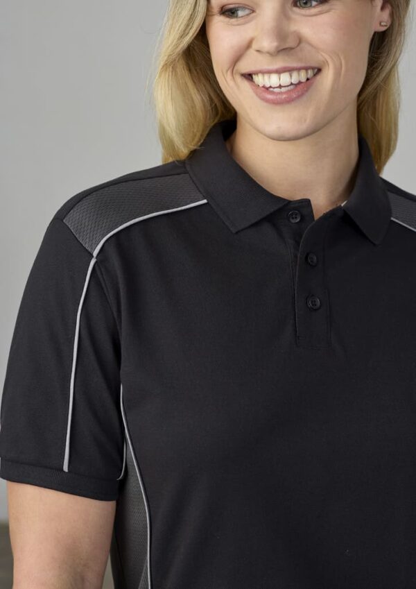Unisex Grid Short Sleeve Polo - Image 9