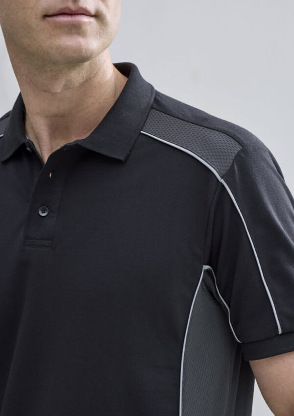 Unisex Grid Short Sleeve Polo - Image 12