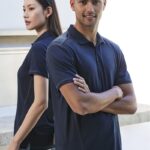 Mens Dart Short Sleeve Polo - Navy/navy
