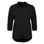 Womens Dahlia 3/4 Sleeve Blouse - Black