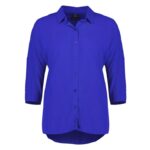 Womens Dahlia 3/4 Sleeve Blouse - Cobalt