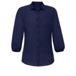 Womens Lucy 3/4 Sleeve Blouse - Navy