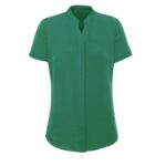 Womens Juliette Short Sleeve Blouse - Lorikeet Green
