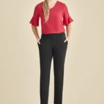 Womens Scuba Ponte Mid-rise Pull-on Pant - Black