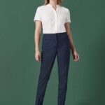 Womens Renew Mid-waist Slim Leg Pant - Navy Dusk