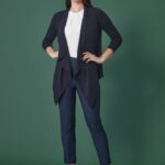 Womens Renew 7/8 Mid-waist Slim Leg Pant - Navy Dusk