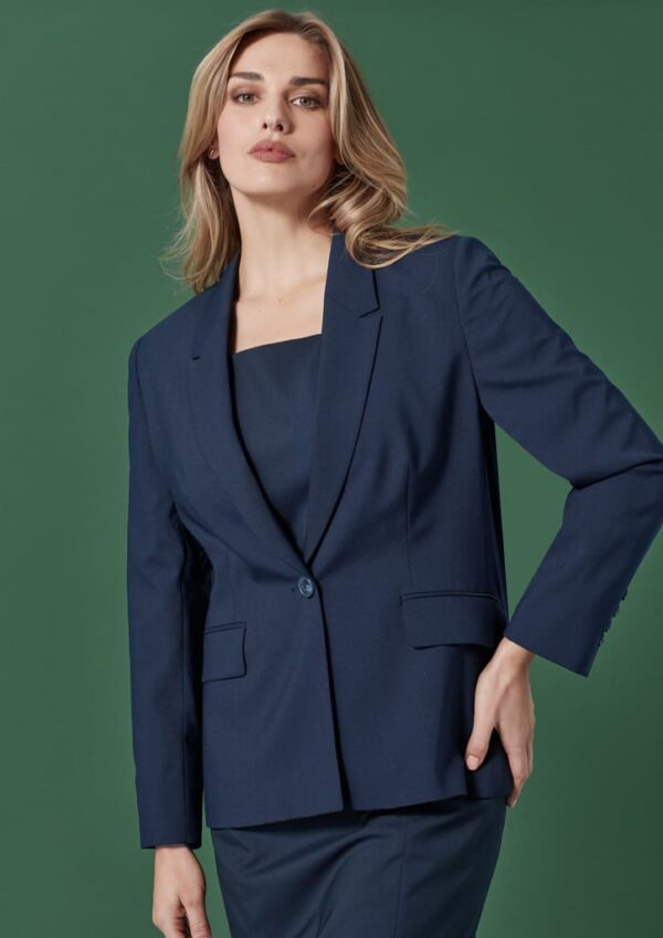 Womens Renew Double Breasted Longline Jacket - Image 12