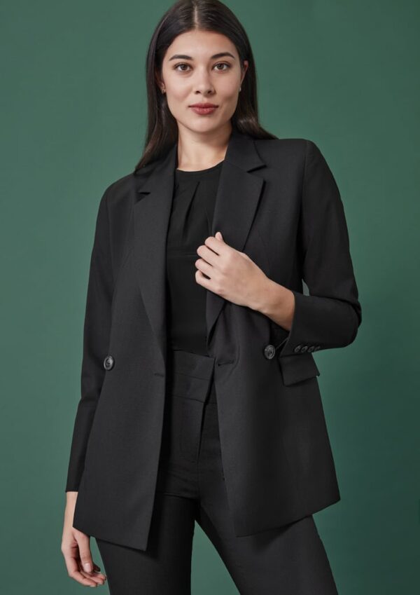 Womens Renew Double Breasted Longline Jacket - Image 6
