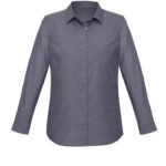 Womens Charlie Long Sleeve Shirt - Navy Chambray