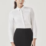 Womens Charlie Long Sleeve Shirt - White
